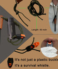 Ferro Rod Survival Kit With Flint And Steel Fire Starter and Whistle Easy Grip Emergency Fire Starter Tool for Camping and Hiking