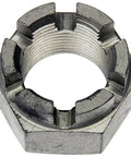 Front Left Wheel Bearing And Hub Assembly For 2011 Hyundai Sonata 2.4L Four Cylinder Loaded Knuckle With Sport Suspension Dead Nuts Reliable Heavy Duty Upgrade Kit nut, close-up view, metallic finish, designed for durability