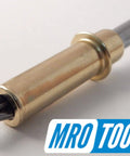 Single brass Cleco fastener from 100 Pieces 3/16 Inch Cleco Sheet Metal Fasteners With Mesh Carry Bag For Auto Body Work And Repair Brass Finish Drill Size Ten Grip Range Zero To One Quarter Inch Grip Force 12 To 25 Lbs For Auto Body Pros Pro Grade Made In USA.