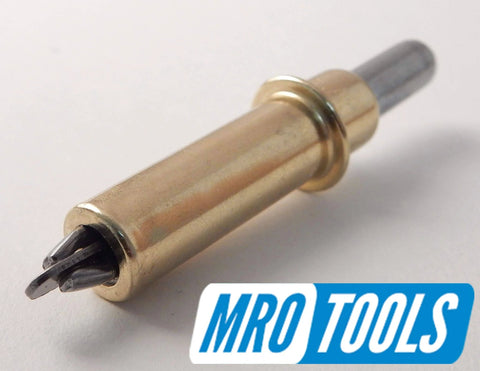 Single brass Cleco fastener from 100 Pieces 3/16 Inch Cleco Sheet Metal Fasteners With Mesh Carry Bag For Auto Body Work And Repair Brass Finish Drill Size Ten Grip Range Zero To One Quarter Inch Grip Force 12 To 25 Lbs For Auto Body Pros Pro Grade Made In USA.