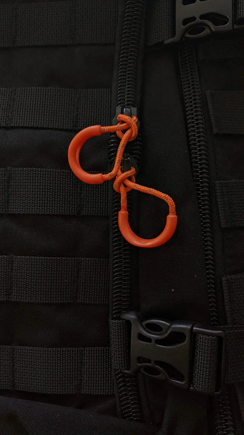 Heavy Duty Universal Zipper Pull Cord Tab Replacement For Luggage Backpacks And Jackets With Paracord Grip In Safety Orange