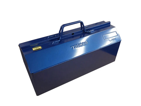Hip Roof Two Way Cover Tool With Tote Tray L450B Blue Durable Storage Organizer closed on white background