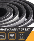 Coiled Self Adhesive Pipe Insulation Foam Tape For Outdoor Water Lines, 0.5in thick sponge strip, weather resistant.