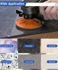 4 Inch Diamond Polishing Pads For Angle Grinder 3 Pack Wet And Dry Stone And Concrete Polishing Discs used on marble surface