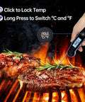 Digital Meat Thermometer For Food Cooking With No Fuss Instant Read In Under 1 Second And Pro Style 0.9 F Accuracy Thermocouple
