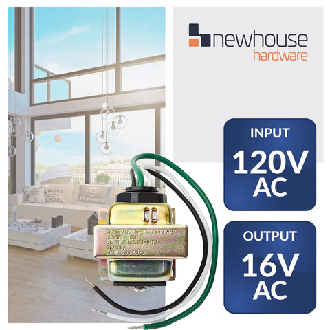 Doorbell Transformer 16V 10VA Wired Replacement For An Old Unit With No Fuss Install Threaded Hub Mount For Quick Outdoor Or Junction Box Setup Chime Power Upgrade
