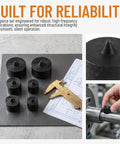 Heavy Duty Shaft Protection Caps Set 6 Pack For Machine Shafts Compatible With Grip O Matic Pullers Metal End Guards