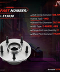 Front Wheel Hub And Bearing Assembly For Dodge Ram 1500 2000 2001 Fits 4x4 4WD And 2 Wheel ABS Models Two Pack Premium Replacement With Induction Hardened Raceway For OE Like Performance visible with part specifications.