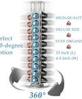 Capsule Spinning Carousel Holder For Espresso Pods, 360 Degree Rotating Coffee Pod Rack With Solid Base, Holds 40 Pods shown front view