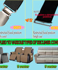 Premium Adjustable Elastic Strap Holders For Recliner Sofa Couch And Loveseat Slipcovers comparison chart for functionality.