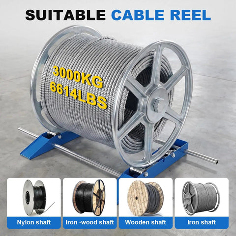 Heavy Duty Cable Drum Roller Stand With Fully Adjustable Frame And Sloped Ramp 3 Ton Capacity Fits Oversized Wire Reels Moves Loads Like Butter Hassle Free Assembly For Active Work Sites