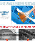 Heavy Duty Horse Stall Mat Grippers Set Of 2, serrated blue plastic tool cleaning mat grip slots