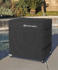 Beefy Outdoor Prep Table Cover For Stainless Steel Grill Cart Fits Up To 53 In Long By 21 In Wide By 33 In High Waterproof 600D Polyester