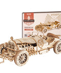 3D Wooden Puzzle Car Kit for Adults No Glue Needed Mechanical Model Vehicle Build Kit Laser Cut Plywood 1 16 Scale Grand Prix Car Brain Teaser Dope Gift for Birthday Christmas