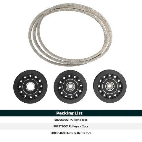 Idler Pulley Belt Repair Kit For Husqvarna 22 Inch AWD Walk Behind Mowers Replaces 587973001 587969201 580364609
