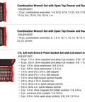 248-Piece Tool Set In A Modular Stacking Tool Cart With Six Drawers For Garage Organization featuring wrenches and socket sets