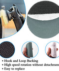 Polishing action using 3 Inch Wet And Dry Sanding Discs With Hook And Loop Backing Silicon Carbide Sanding Pads for drills.
