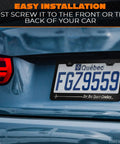 Aluminum License Plate Frame With Matte Black Finish Dope Cartoon Inspired Design 12.2x6.3 Inches Standard US Canada Fit
