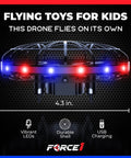 Hand Operated LED Scoot Drone With Motion Sensor For Kids And Adults Indoor Flying UFO Toy With Ultra Bright Red And Blue Lights