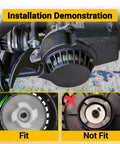 Alloy Recoil Pull Starter for 50cc Dirt Bike and 47cc 49cc 2 Stroke ATVs Installation Demonstration