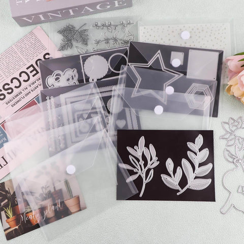Flexible Black Rubber Magnetic Sheets Set, 10 Sheets, 0.5mm Thick, single sided, for metal dies storage and scrapbooking crafts