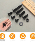 All Purpose Hex Socket Countersunk Screw Set Kit With Nuts, Washers And Allen Wrench - Heavy-Duty Pro Grade Carbon Steel M3-M8, black