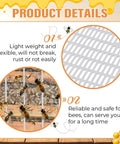 All In One Beehive Parts Kit For 10 Frame Hives With Screened Bottom Board, Entrance Reducer, And Metal Queen Excluder details