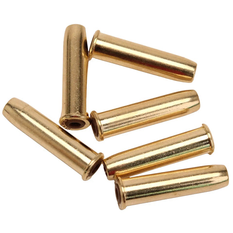 Colt Peacemaker Style Air Pistol Spare BB Capsules Six Pack.177 Caliber Easy Load Cartridges Each Capsule Holds One BB Gold Finish