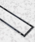 28 Inch Tile In Linear Shower Drain With Stainless Steel Grate No Fuss Install Corrosion Resistant 304 Grade Steel Sloped Channel