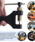 Pro Grade Heavy Duty Chain Breaker Tool For 420 428 520 525 528 530 Roller Chains Fit Motorcycle ATV Quad Go Kart Dirt Bike Scooter