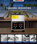 Professional 2 Liter Ultrasonic Jewelry Cleaner With 40 KHZ Frequency 100 Watt Heater Digital Timer on a workspace counter.