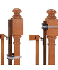 Banister To Banister Gate Mounting Kit For Round Or Square Banisters Up To 37 Inches Tall Fits Most Gate Hardware And Pressure Mounted Baby Gates