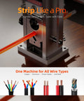 Manual Wire Stripping Machine 0.06 To 1 Inch Drill Powered Or Hand Crank Copper Wire Stripper With Adjustable Blade close-up