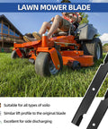 Six Pack 61 Inch Lawn Mower Blades Replacement For Scag Ferris Bad Boy Decks Replaces 48111 481708 5101755 5022808 ASM Durable High Lift Edges