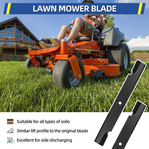 Six Pack 61 Inch Lawn Mower Blades Replacement For Scag Ferris Bad Boy Decks Replaces 48111 481708 5101755 5022808 ASM Durable High Lift Edges