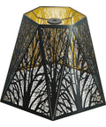 Medium Modern Style Lamp Shades With Multiple Sides Tree Pattern Metal Spider Lampshade For Table Lamps And Floor Lights 7 Top