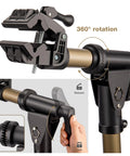 E Bike Repair Stand With 360 Degree Clamp Heavy Duty Work Stand For Road And Mountain Bikes 88 Lb Capacity Rotating Clamp