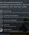 Heavy Duty Wallpaper Adhesive For Commercial Grade Hangs Heavy Wall Coverings Clear PRO 838 32 Ounce benefits overview