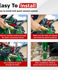 Installation steps for Cat 1 Quick Hitch Adapter Bushings Set With 4 Sleeves And 8 Lynch Pins For 3 Point Tractor Hitches