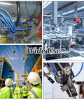 Super Flexible Black PU Air Hose One Eighth Inch OD For Air Compressor Fittings And Water Fluid Transfer applications.