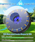 Pro Grade 3.5W Glass Panel Solar Fountain With RGB Night Show And Anti Drift Fixer in outdoor garden setting