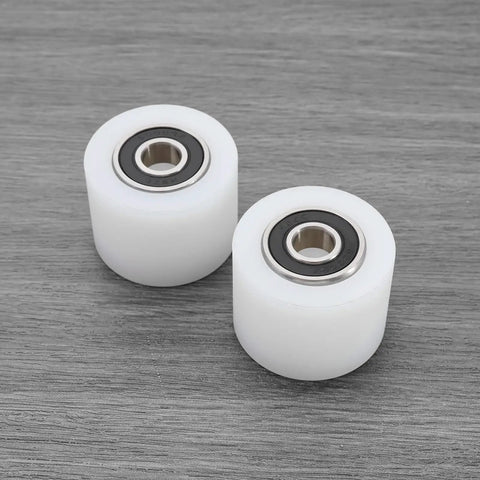 Two Pack Nylon Sliding Pulley Bearings 40x30mm With 6000ZZ Rolling Bearings For Conveyor Belts Sliding Doors Windows And Mechanical Pulleys Built Tough Durable Plastic Construction For Long Lasting Performance