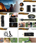 All In One 250 In 1 Survival Kit With First Aid And Trauma Gear, Tactical Tools, Emergency Tent, Lantern, Molle Crossbody Bag