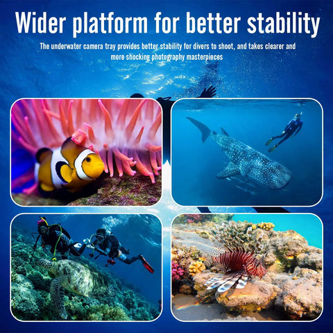 Underwater scenes captured with an Underwater Camera Rig With Dual Handheld Stabilizer And Video Light for GoPro Hero 11 10 9 8 7 6 Action Cameras