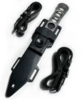 Beefed-Up Dive Knife With Sheath And Leg Strap, Thigh Knife With 440 Stainless Fixed Blade, Corrosion Resistant, Belted