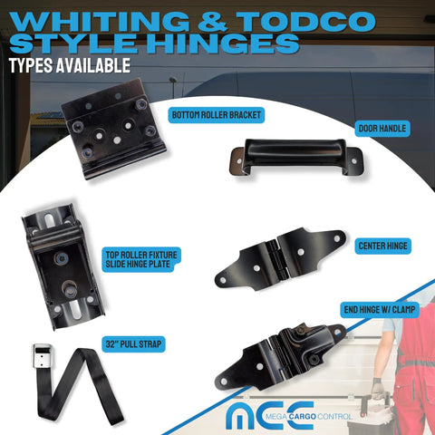 Cargo Control Roll Up Door Bracket For Heavy Duty Overhead Doors With Bottom Roller Bracket Replacement Part Kit For Industrial Refrigerated Truck Doors 1 Pack