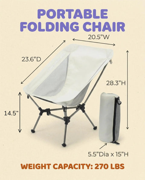 Capy OG Low Back Camping Chair With Tri Lock Stability Ultra Lightweight Portable Camp Chair dimensions and weight capacity