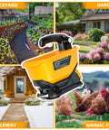 Electric Grass Seed Spreader For Lawn Care Compatible With DeWalt 20V Max And 60V Batteries in garden setting