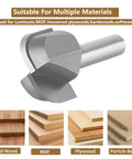 Pro Grade Bowl Tray Router Bit Quarter Inch Shank Three Quarter Cut Diameter Carbide Tip Two Flute Milling Cutter for woodworking.