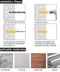Installation steps for 230 Piece Drywall Anchors And Screws Kit With Plastic Wall Plugs In Five Sizes And Three Colors